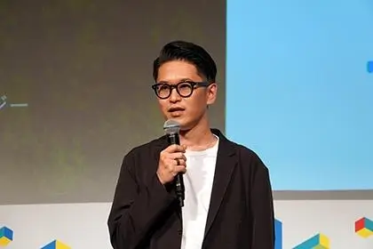 ピッチに登壇したbooost technologies 代表取締役の青井宏憲氏