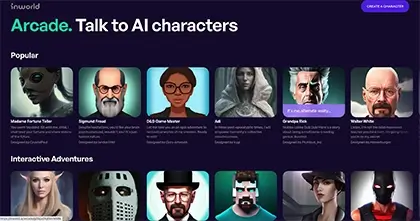 登録すれば、制作済みの仮想キャラクターと自由なコミュニケーションが楽しめる。インタビュー中に見せてもらったデモでは、その場で人格を設定したキャラクターとGibbs氏が淀みなく会話。スクリーン上のキャラクターがリアルタイムで自律的に答える様子に驚きを感じた