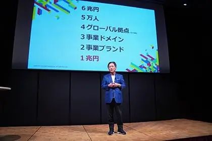 来場者と一緒にカウントダウン。それぞれの数字には意味があり、1に「各事業パートナーが、NDVにとって“Only ONE”」という意味も