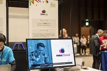 NTT DOCOMO VENTURES DAY 2023に出展したブースでも端末に依存しない強みと手軽さをアピールした